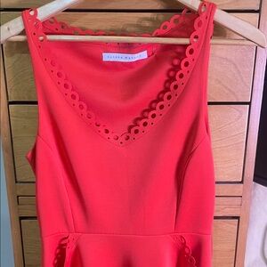 Susanna Monaco Dress with Scalloped Neckline